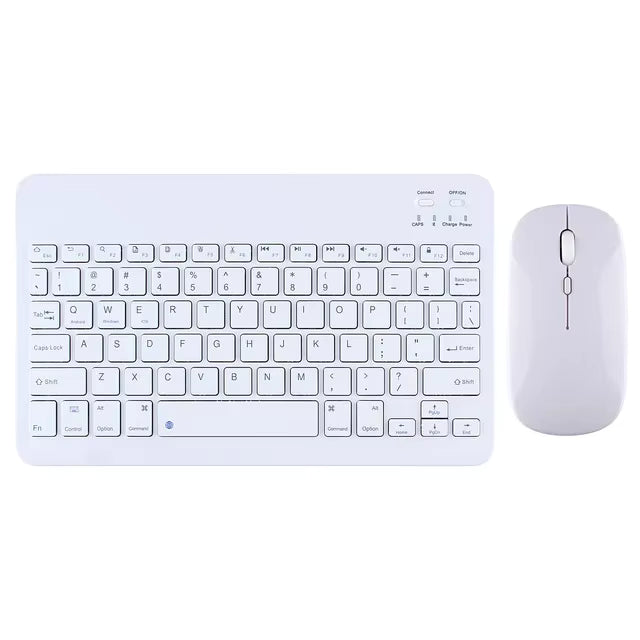 Tüm Cihazlara Uyumlu Şarj Edilebilir Kablosuz Bluetooth Klavye Mouse Set