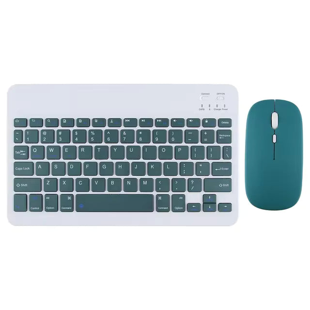 Tüm Cihazlara Uyumlu Şarj Edilebilir Kablosuz Bluetooth Klavye Mouse Set