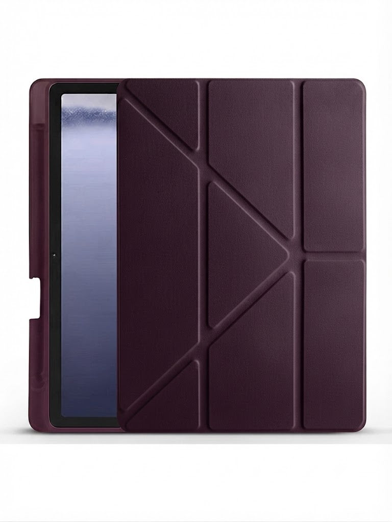 TUROTTO Lenovo Tab M11 TB-330FU TB-330XUİle Uyumlu Katlanır Yatay ve Dikey Standlı Kalem Bölmeli Uyku Modlu Kılıf