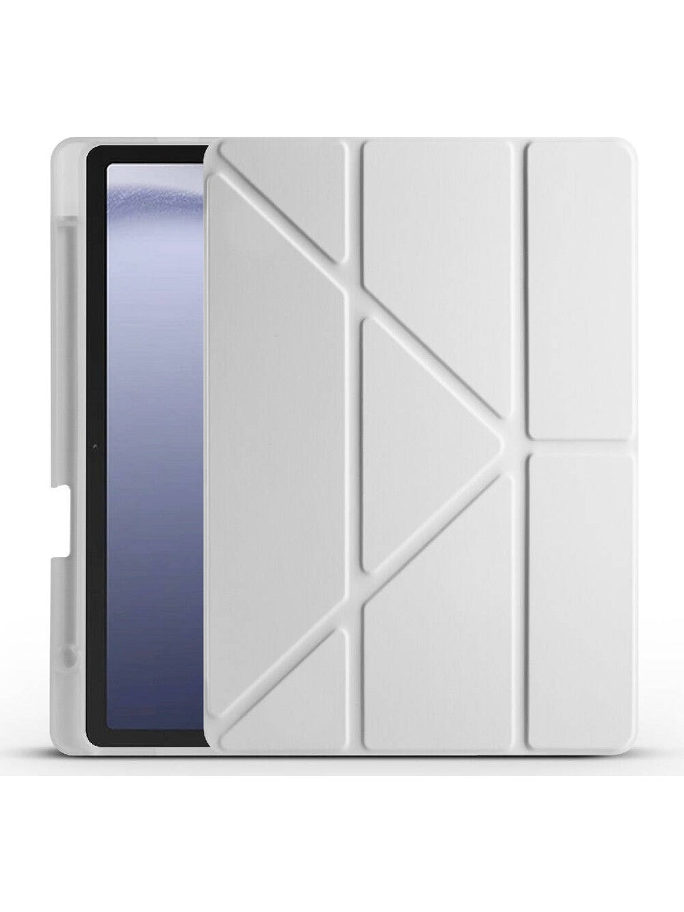 TUROTTO Galaxy Tab S11 SM-X730 İle Uyumlu Katlanır Yatay ve Dikey Standlı Kalem Bölmeli Uyku Modlu Kılıf