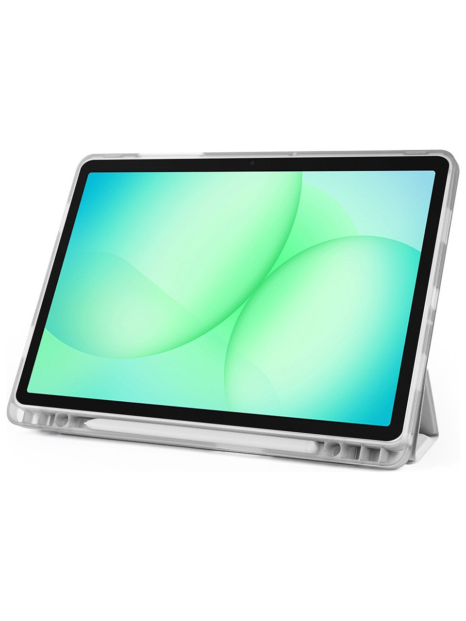 TUROTTO Galaxy Tab S11 SM-X730 İle Uyumlu Katlanır Yatay ve Dikey Standlı Kalem Bölmeli Uyku Modlu Kılıf