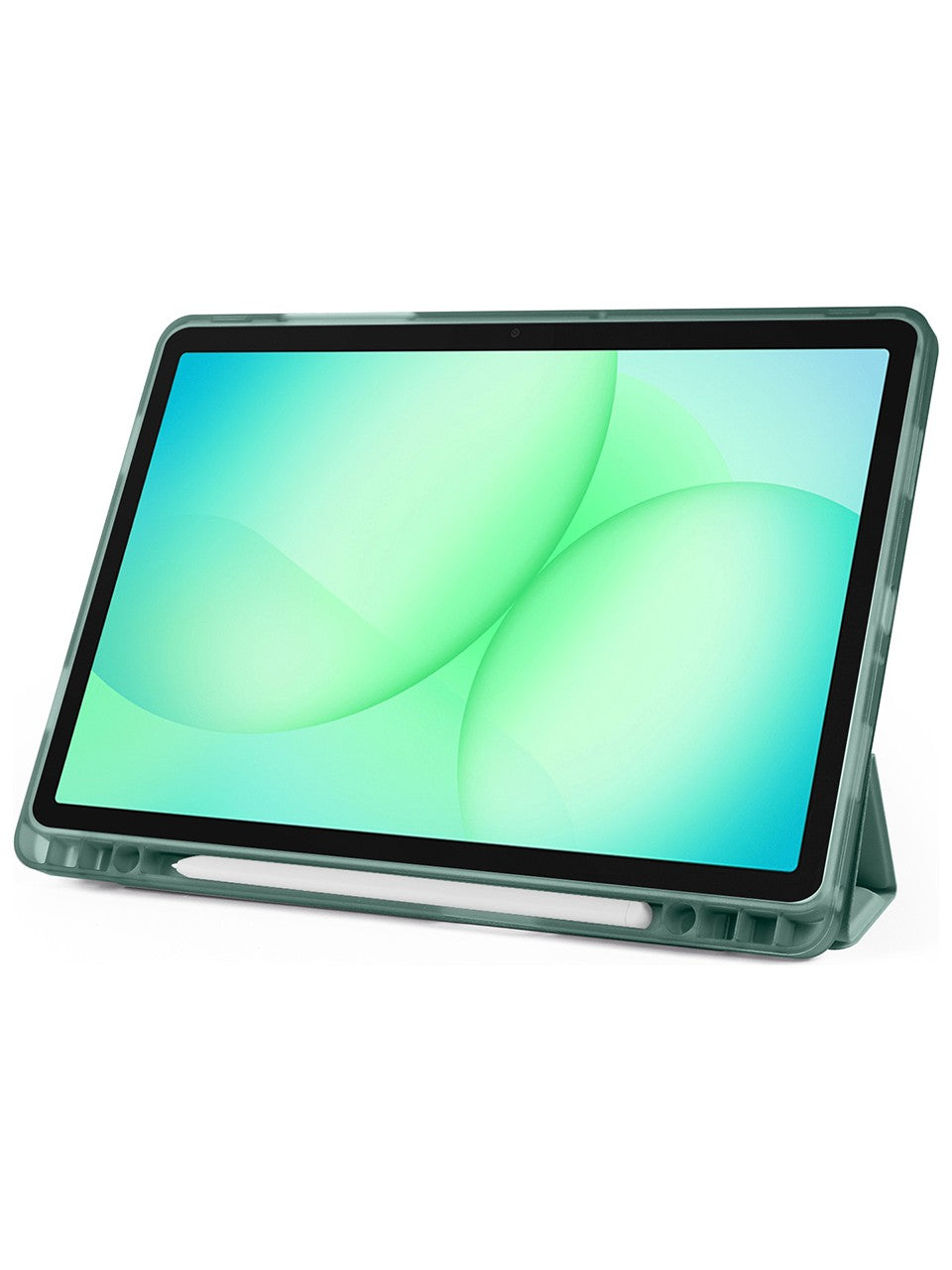 TUROTTO Galaxy Tab S11 SM-X730 İle Uyumlu Katlanır Yatay ve Dikey Standlı Kalem Bölmeli Uyku Modlu Kılıf
