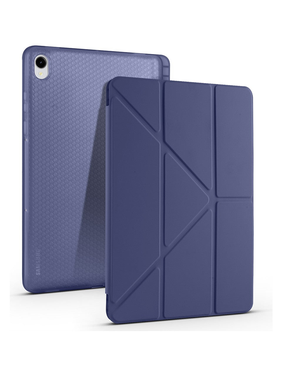 TUROTTO Galaxy Tab S11 SM-X730 İle Uyumlu Katlanır Yatay ve Dikey Standlı Kalem Bölmeli Uyku Modlu Kılıf