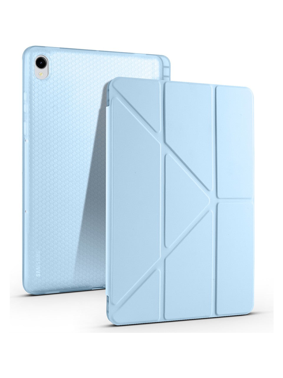 TUROTTO Galaxy Tab S11 SM-X730 İle Uyumlu Katlanır Yatay ve Dikey Standlı Kalem Bölmeli Uyku Modlu Kılıf