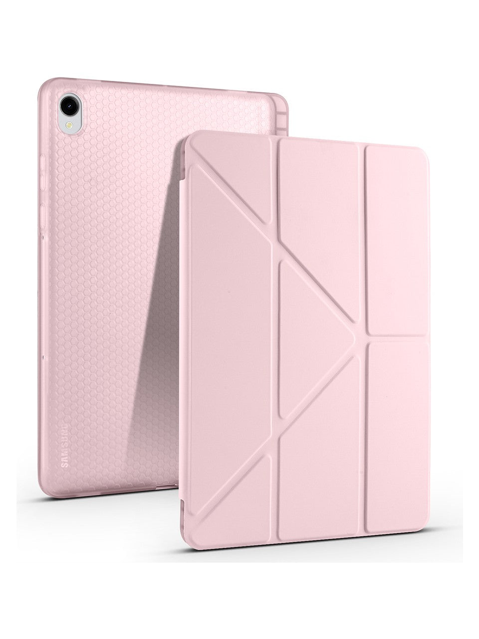 TUROTTO Galaxy Tab S11 SM-X730 İle Uyumlu Katlanır Yatay ve Dikey Standlı Kalem Bölmeli Uyku Modlu Kılıf