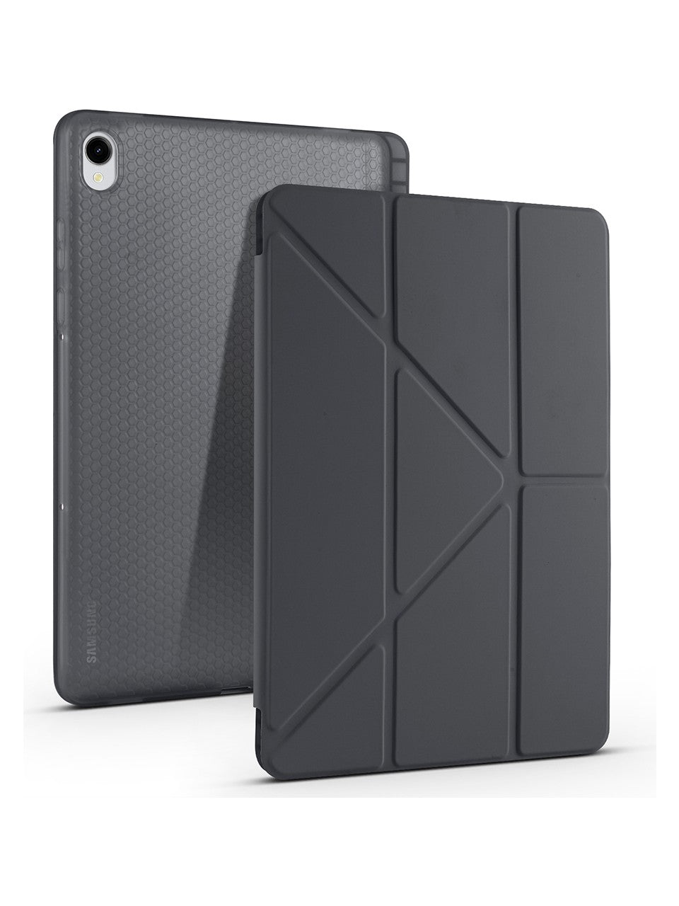 TUROTTO Galaxy Tab S11 SM-X730 İle Uyumlu Katlanır Yatay ve Dikey Standlı Kalem Bölmeli Uyku Modlu Kılıf